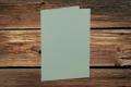 [16401067] Klappkarten 148/297x210 mm (A5) hochdoppelt Eucalyptus gerippt 220 g/qm